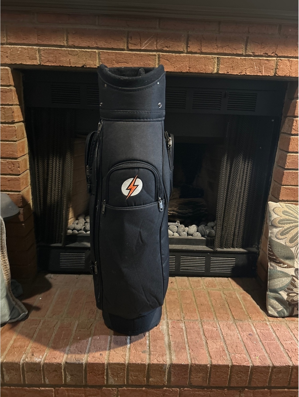 PowerBilt Dunes 4.5 Black Golf Bag with Multiple Pockets and Dividers